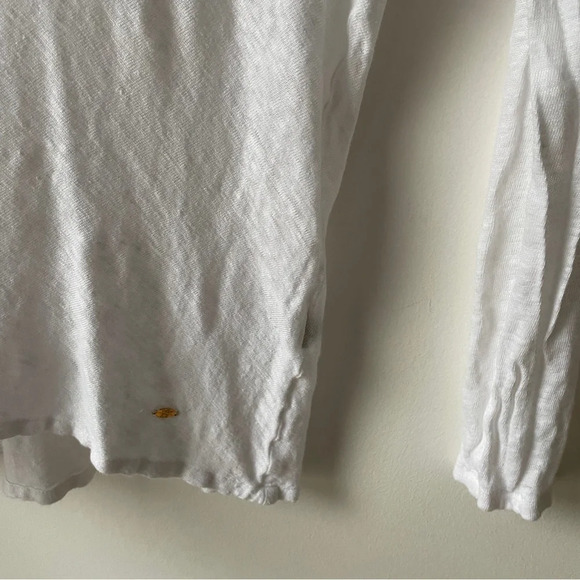 Massimo Dutti linen long sleeve ‎ white relaxed fit top XS - Picture 2 of 7